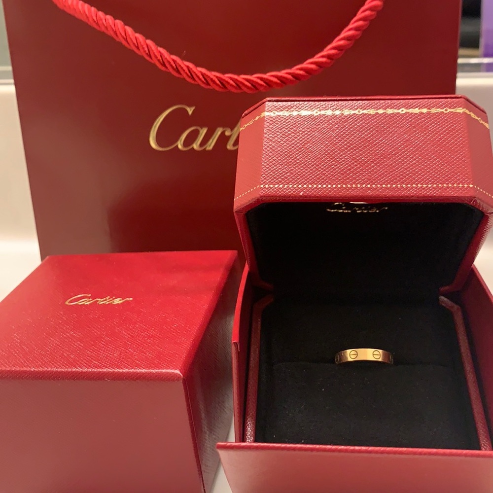 Authentic Cartier Love Ring - wedding band version